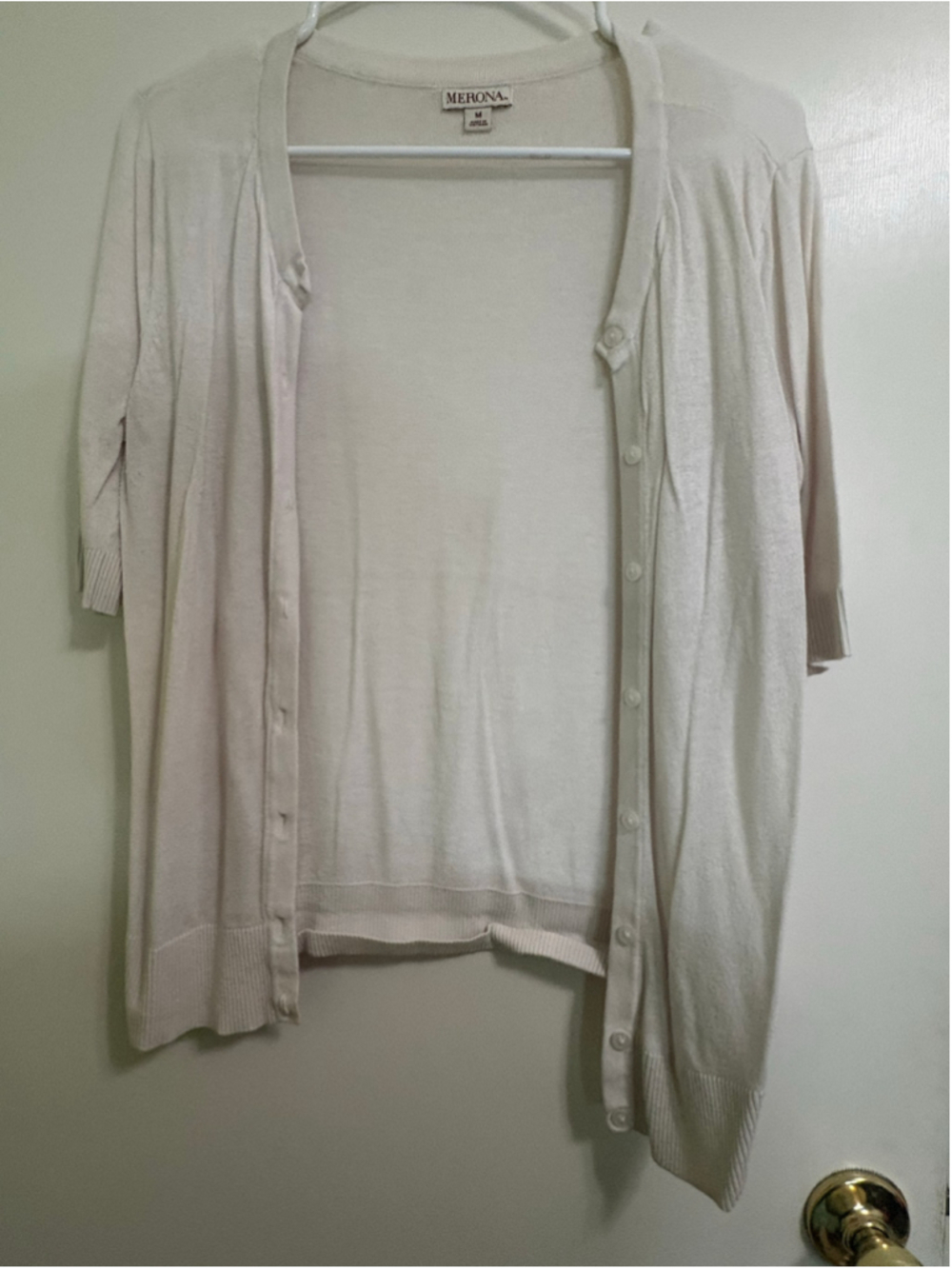 Women's Merona Beige Cardigan Sweater M